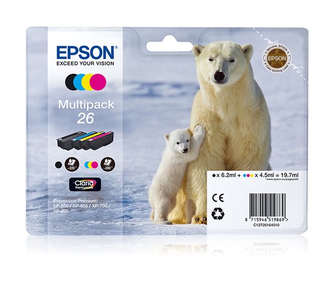 Cartucho de Tinta Original C13T26164010 Multicolor