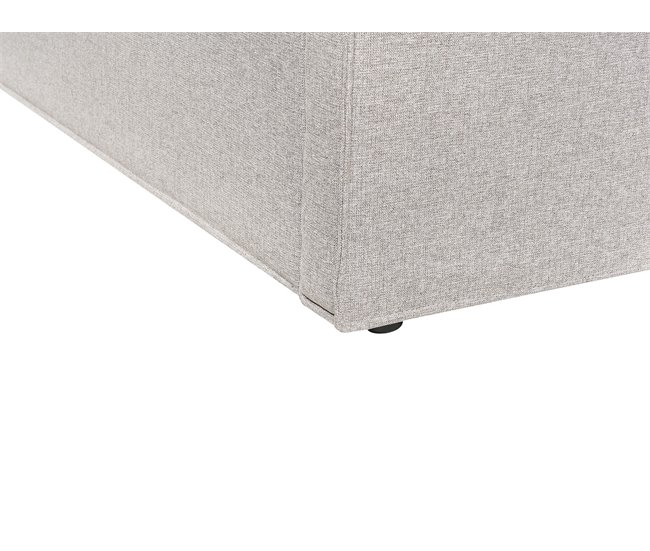 Beliani Cama con almacenaje Poliéster MOISSAC 197x224 Azul Claro