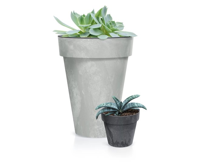 Maceta Cube Beton Effect 7L Marengo