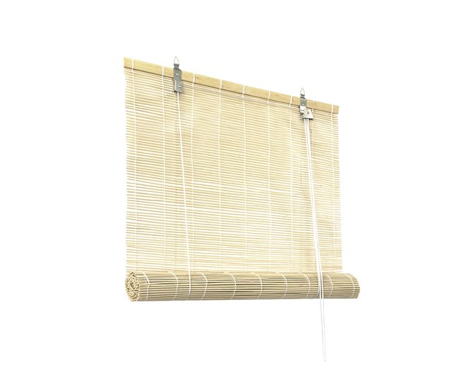 Acomoda Textil – Persiana Enrollable de Bambú Natural 