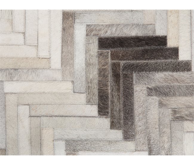 Beliani Alfombra de pelo corto ARSUZ 140x200 Gris Oscuro