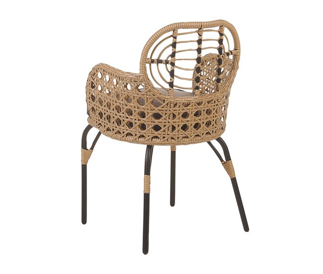 Beliani Silla de jardín PRATELLO Grafito