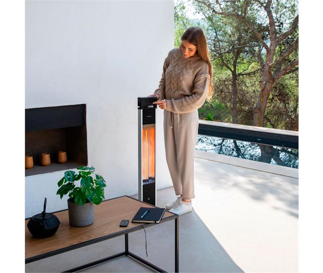 Estufa de exterior Cecotec ReadyWarm 2000 Power Tower Negro