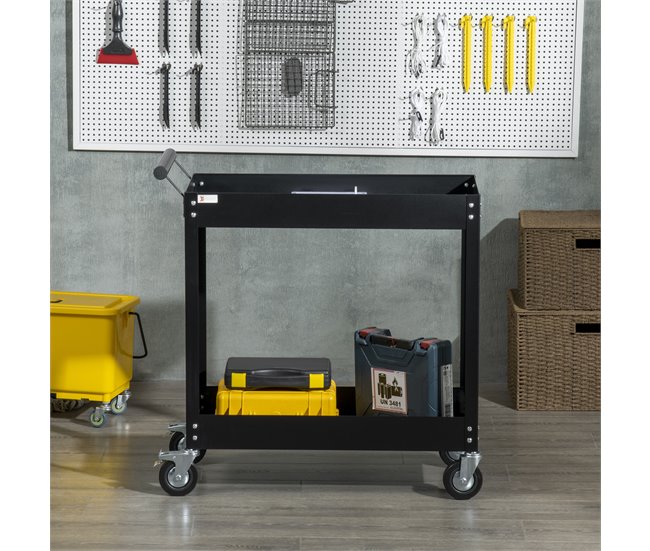Carro de Herramientas Acero Laminado en Frío DURHAND Negro