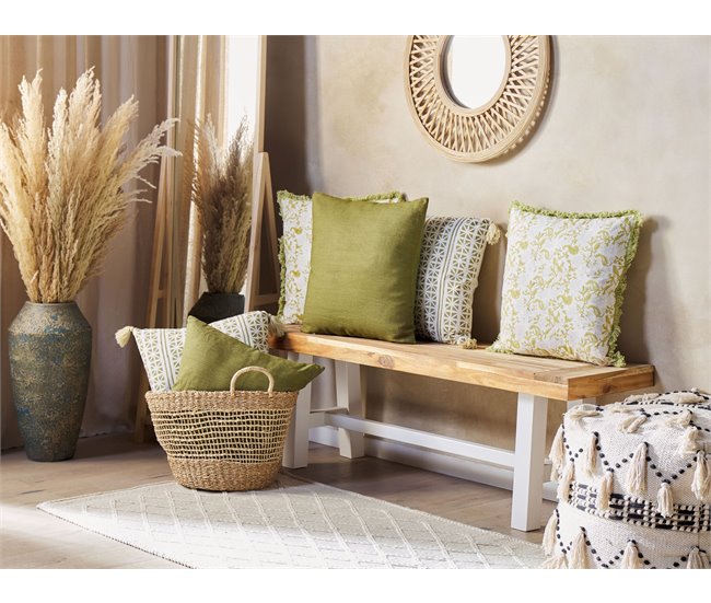Beliani Cojín decorativo FILIX Verde