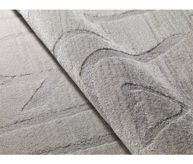 Alfombra de estilo étnico con relieve HL-AFRICA - ATTICGO 80x150 Plateado