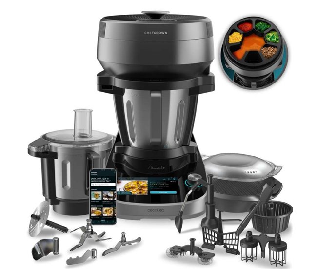 Cecotec Robot multifunción Mambo CooKing Total Gourmet Negro