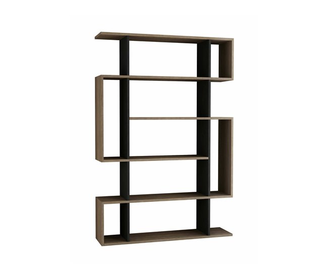 Estante de livros com efeito madeira 108 Marron