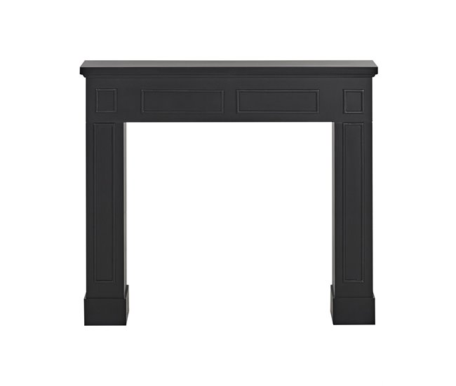 Beliani Repisa de la chimenea BROADWATER Negro