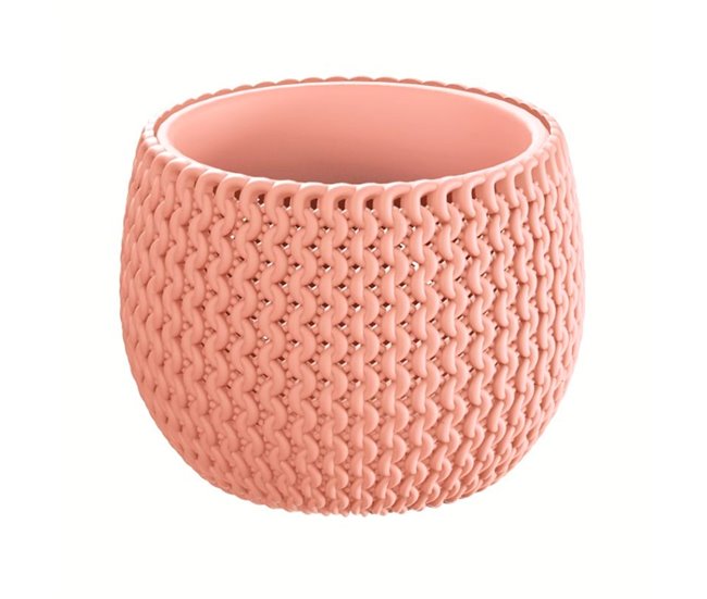 Maceta Redonda Con Deposito Splofy Bowl Naranja