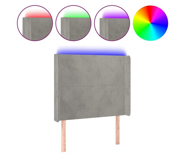 Cabecero Con Led 93 Azul