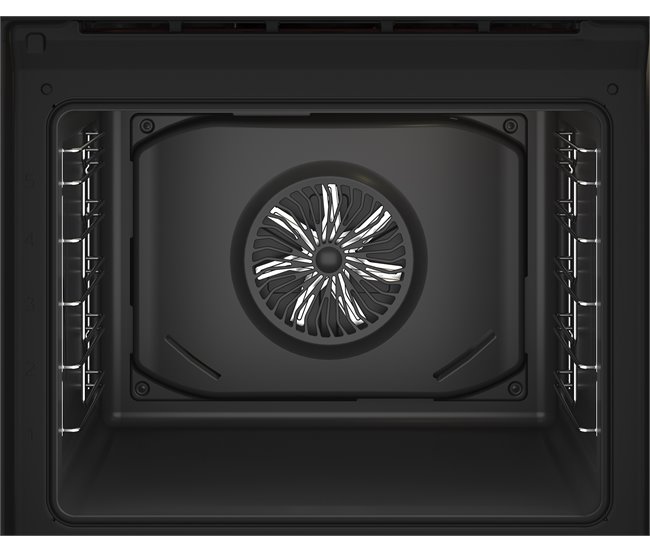 Conjunto placa vitrocerámica+horno multifunción BEKO BBSE12122XD Negro