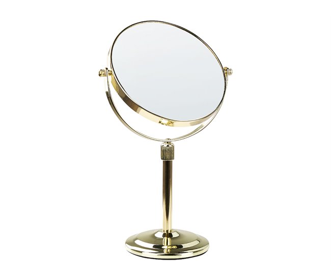 Beliani Espejo de maquillaje AVEYRON 20x13 Dorado