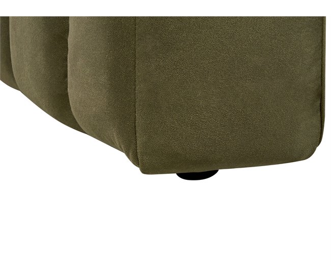 Beliani Chaise longue izquierdo Terciopelo LANNILS Beige