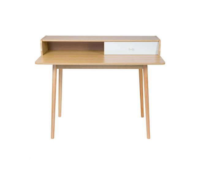 Escritorio Vintage Thinia Home Natural/ Blanco