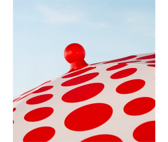 Aktive Sombrilla de playa 8 varillas inclinable Rojo