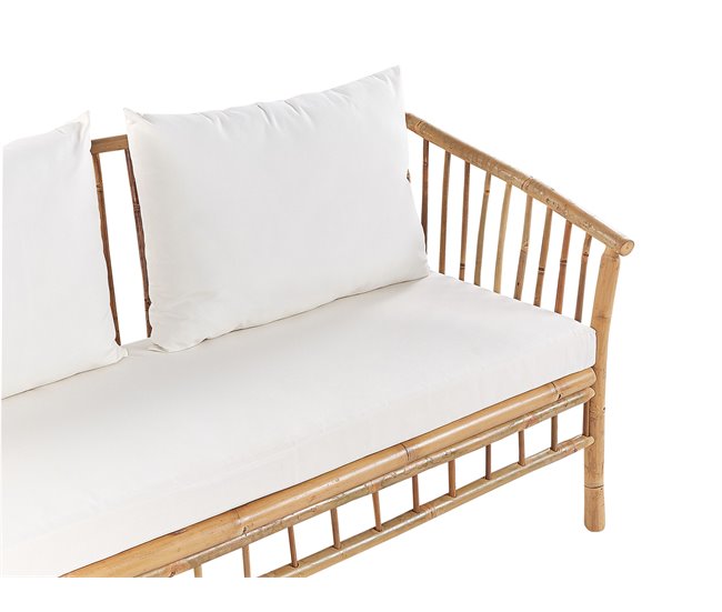 Beliani Conjunto de jardín Madera de bambú MAGGIORE Marron