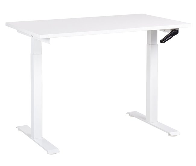 Beliani Escritorio ajustable DESTIN III 120x72 Blanco