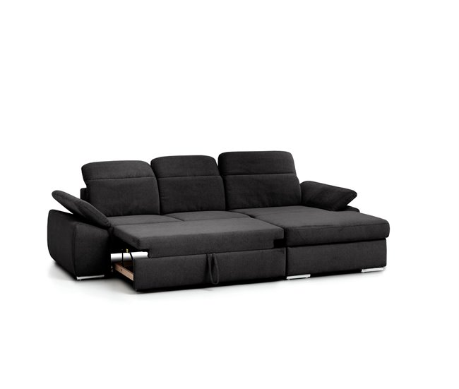 Chaise longue con cama MORIS Antracita