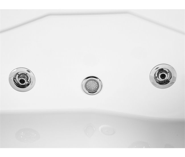 Beliani Bañera esquinera CALAMA 120x180 Blanco