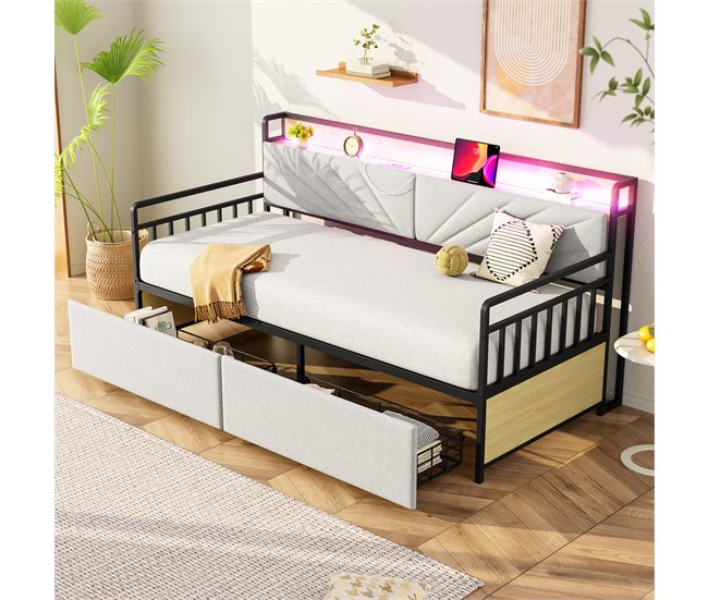 Camas individuales 104x206 Beige