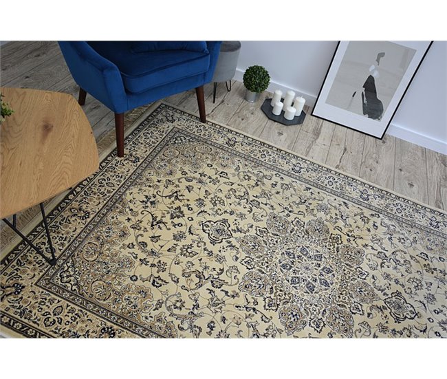 Alfombra de jacquard WINDSOR 22915 Rosetón 200x300 Beige
