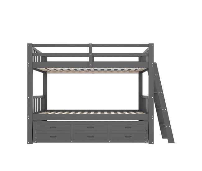 Cama litera 95x244 Gris