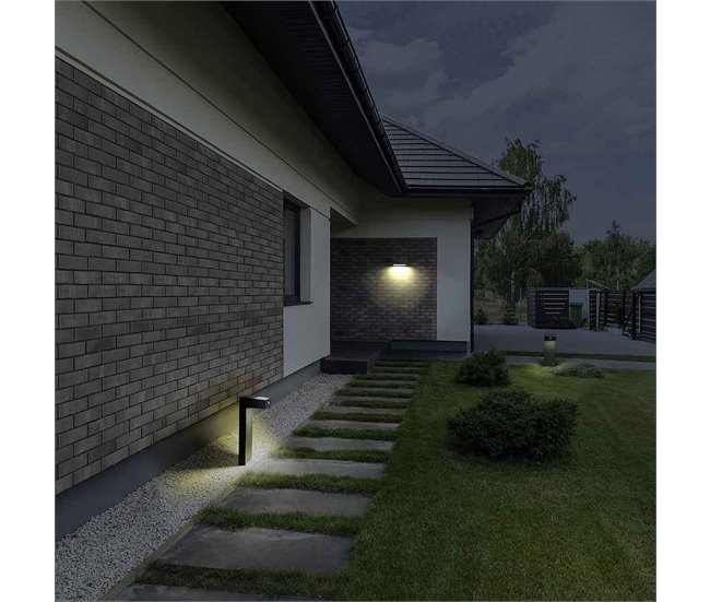 Baliza Para Exterior Aluminio Serie Top Gris