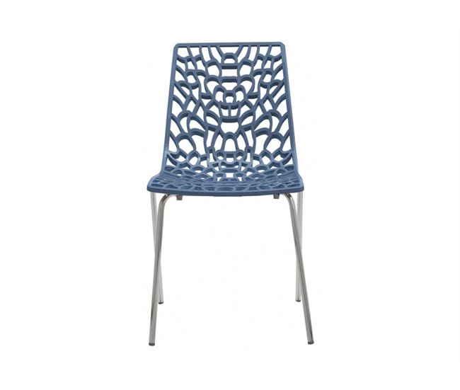 Silla de cocina DONNA fija PC Azul