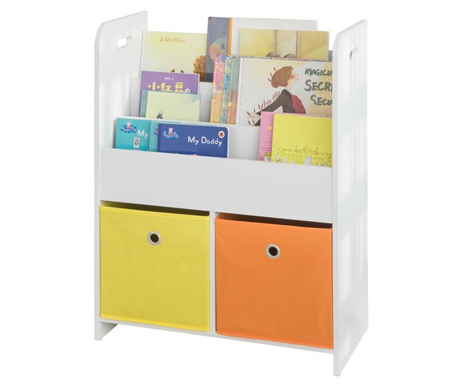 Organizador de Juguetes y Libros para Niños KMB27-W SoBuy Blanco