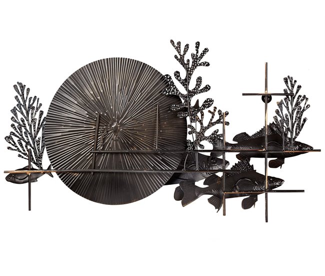 Beliani Decoración de pared BARIUM Azul