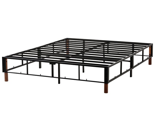 Beliani Cama sin cabecero Poliéster COUNTESS 160x200 Beige