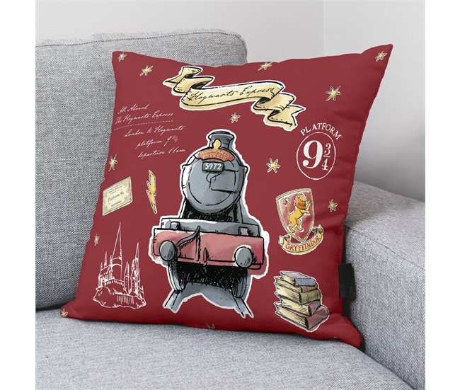 Funda de cojín Hogwarts Express Multicolor