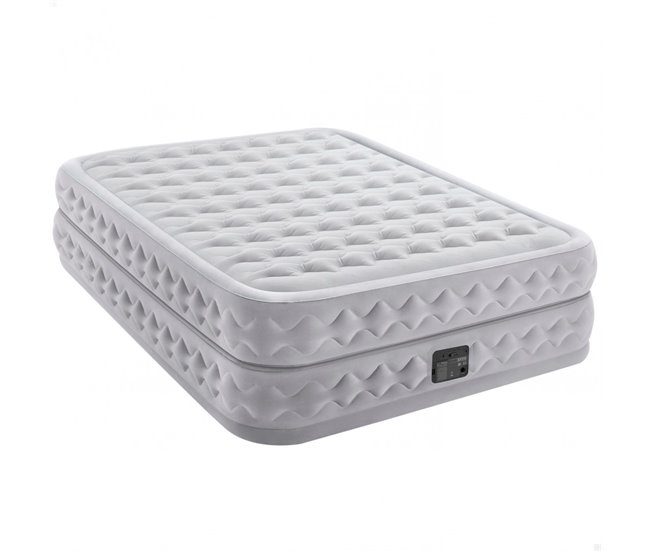 Cama de aire doble Supreme Air-Flow con Fiber-Tech INTEX Blanco