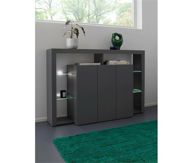 Aparador efecto madera 150 Antracita