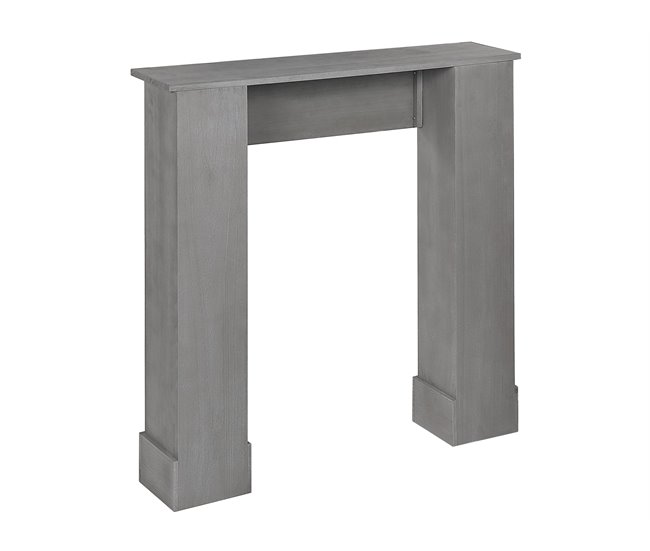 Beliani Repisa de la chimenea MANDRE Gris