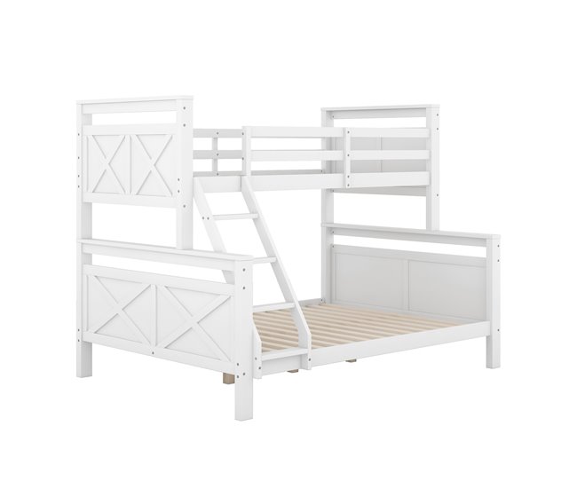 Cama litera 145x205 Blanco