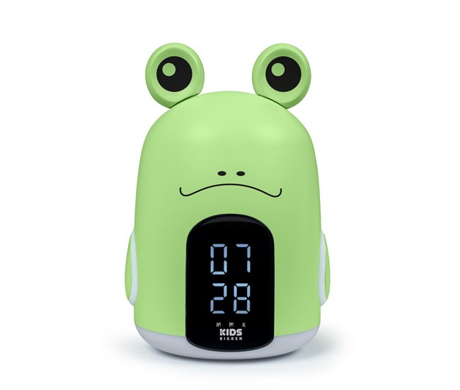 Reloj Despertador y luz nocturna RKIDSFROG BIGBEN Verde