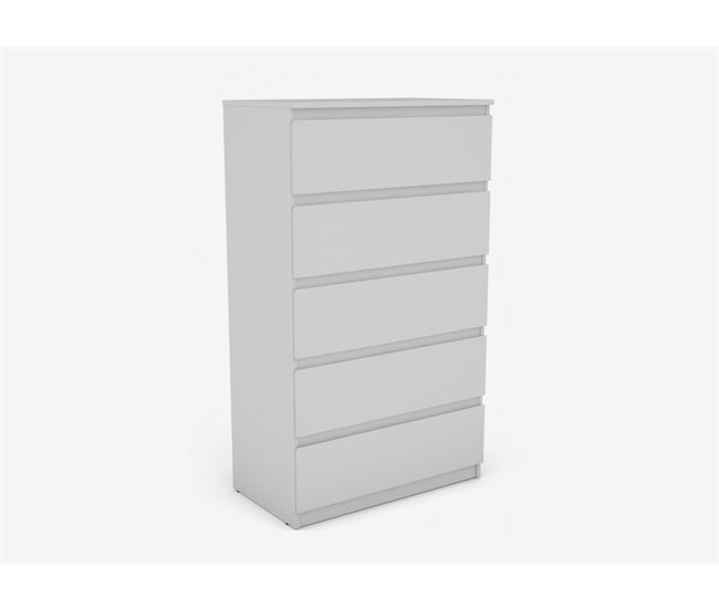 Sifonier 75cm con 5 cajones OSLO Blanco