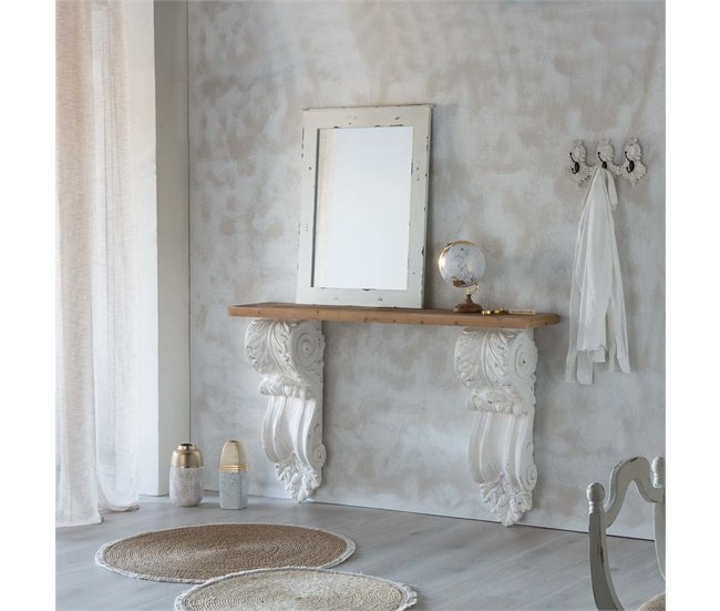 Globo terráqueo de plástico con base de madera Marron