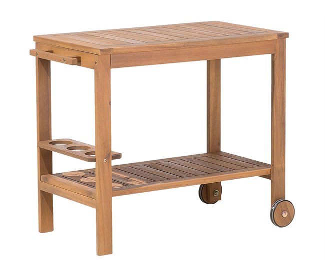 Beliani Conjunto de comedor SASSARI Madera Clara