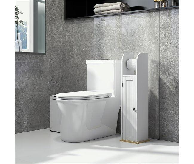 Armario de Baño MDF, Melamina de Madera kleankin, hogar - baño Blanco