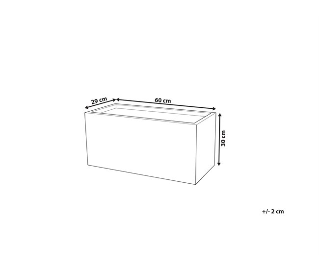 Beliani Maceta MYRA Blanco