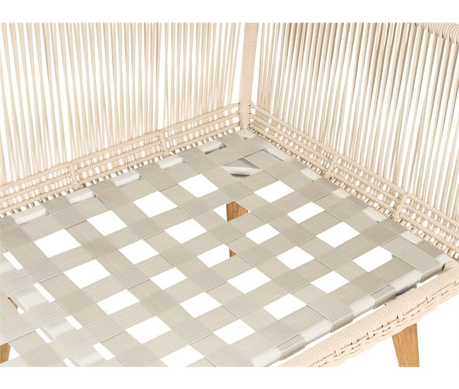 Beliani Conjunto de jardín ALCAMO Beige