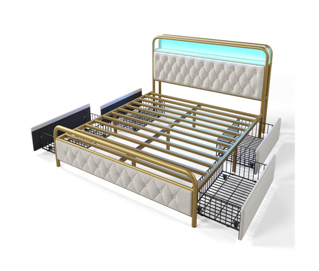 Camas de matrimonio 164x223 Blanco