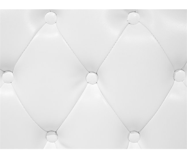 Beliani Chaise longue izquierdo Piel sintética LATTES Blanco