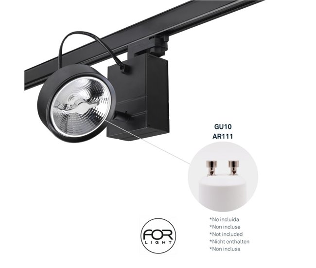 Forlight Proyector Ip20 Key Model Round Gu10 15W Blanco