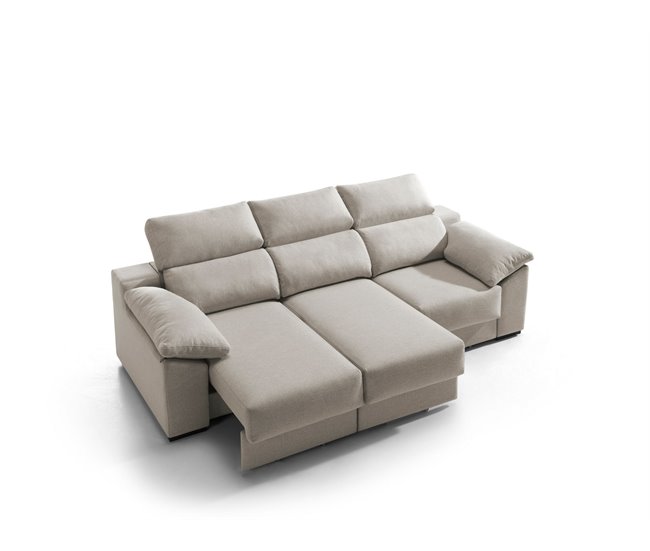 Sofá 3 plazas XL KLEE color beige Crudo