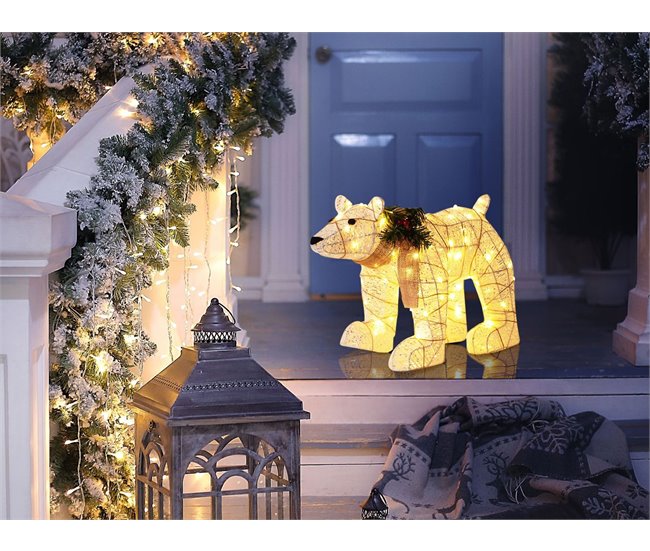 Beliani Decoración LED SIVULA Blanco