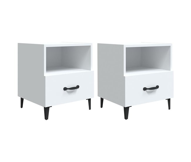 2 Mesitas de Noche 40 Blanco